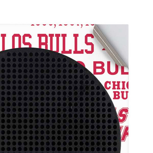 NBA Chicago Bulls Historic Blast Xbox Series S Console Skin